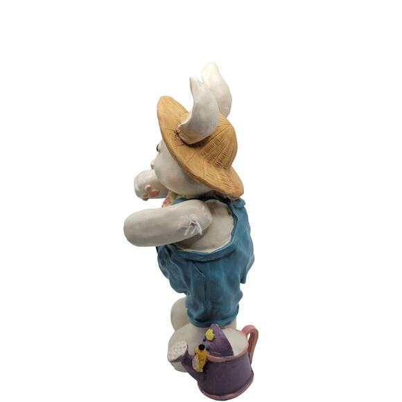 Vintage Easter Bunnies Mr & Mrs. Rabbits & Decorative Easter Eggs - Picture 6 of 12